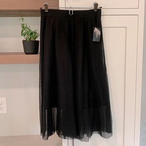 Alfani Womens Rare Earth Deep Black Skirt